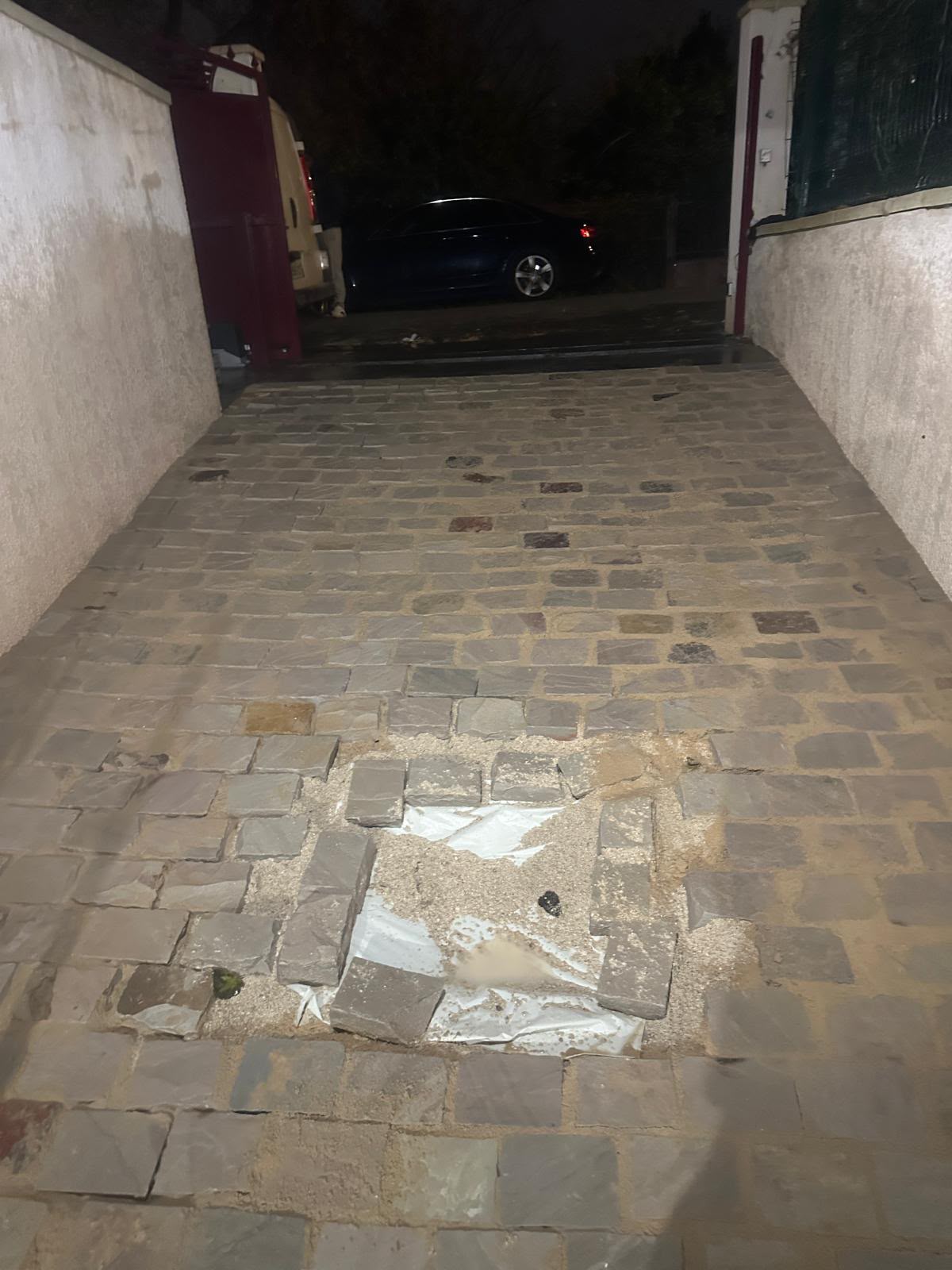Pose ou réparation de pavés
