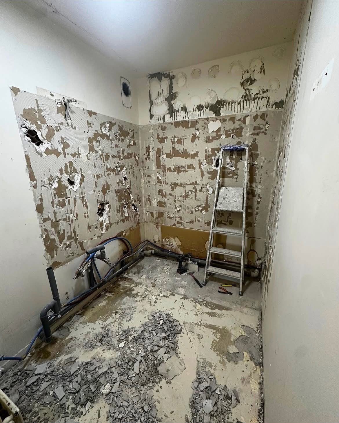 Pièce en préparation avant rénovation