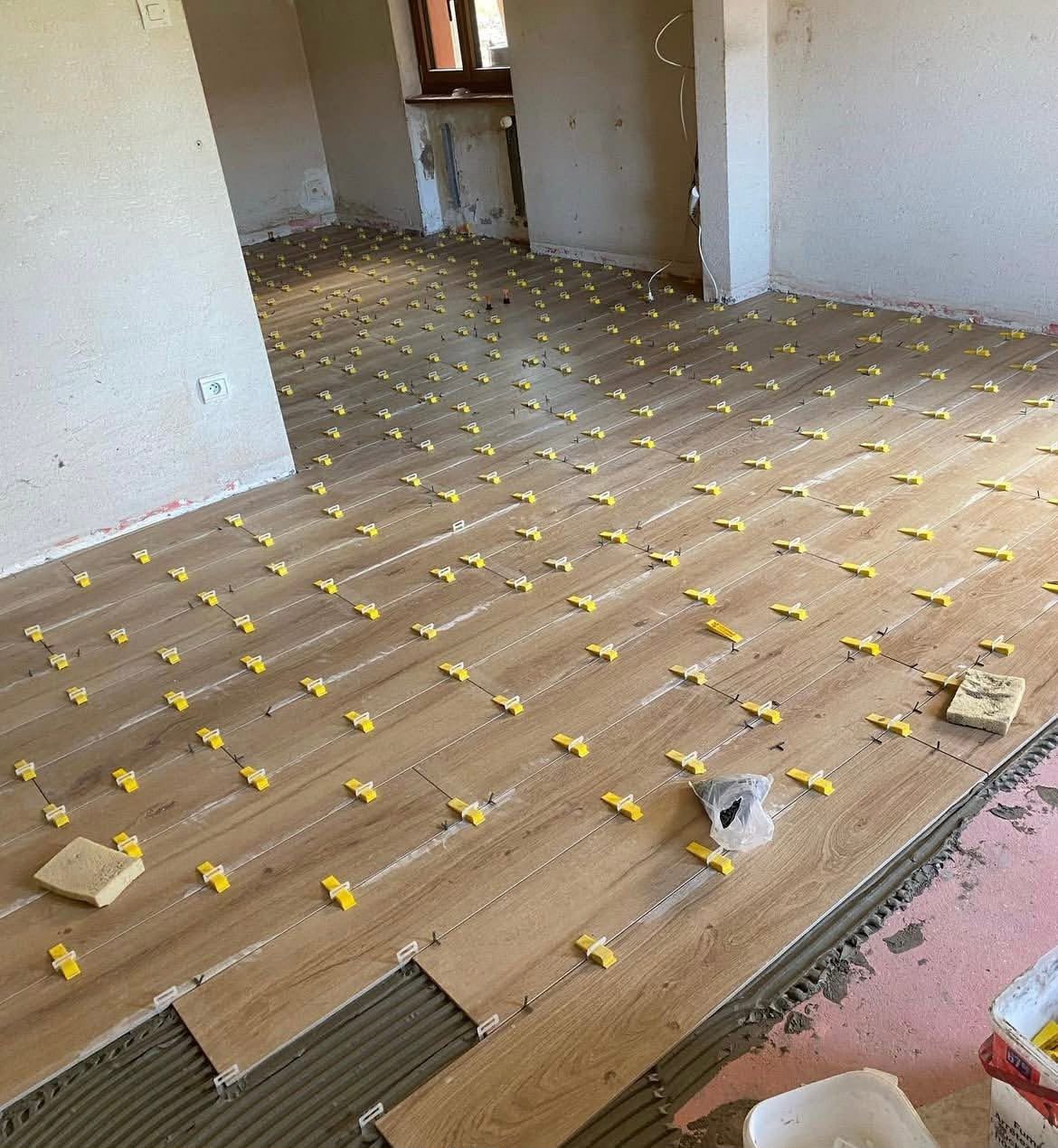Pose de parquet sur lambourdes et résultat