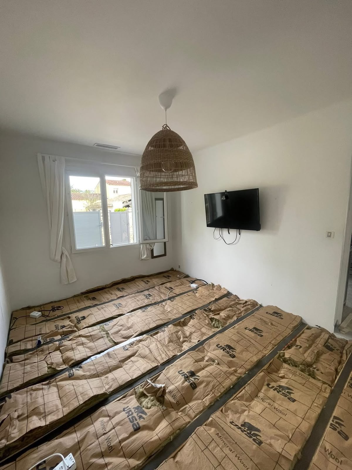 Pose de parquet sur lambourdes et résultat