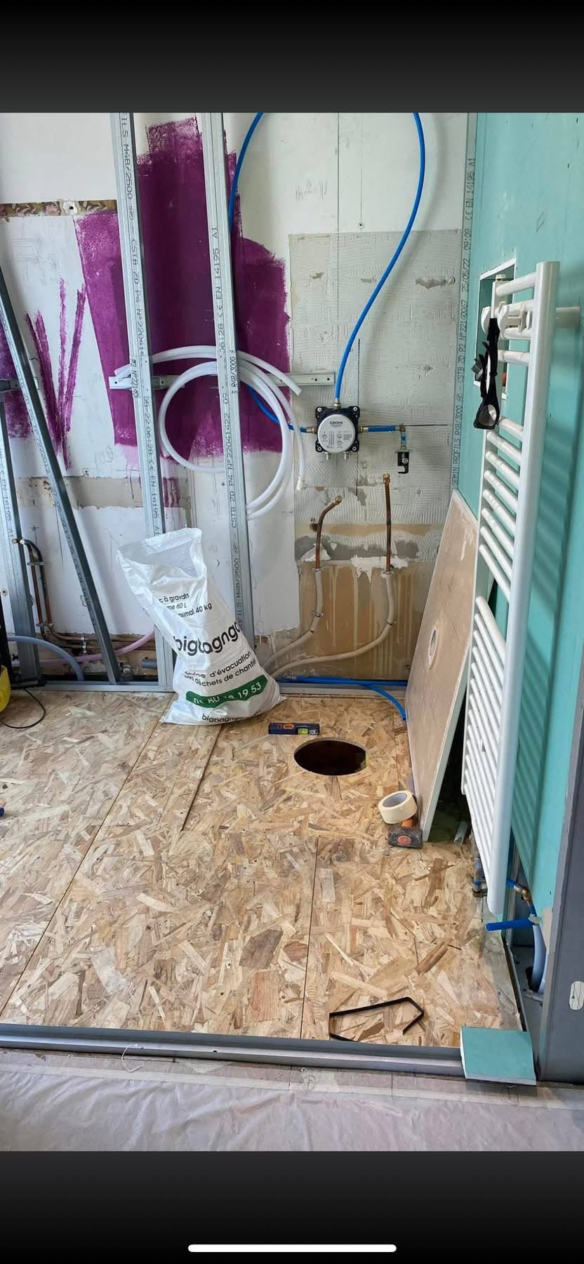 Avant/après et travaux de salle d’eau