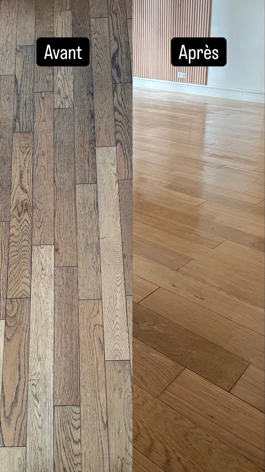 Parquet avant/après