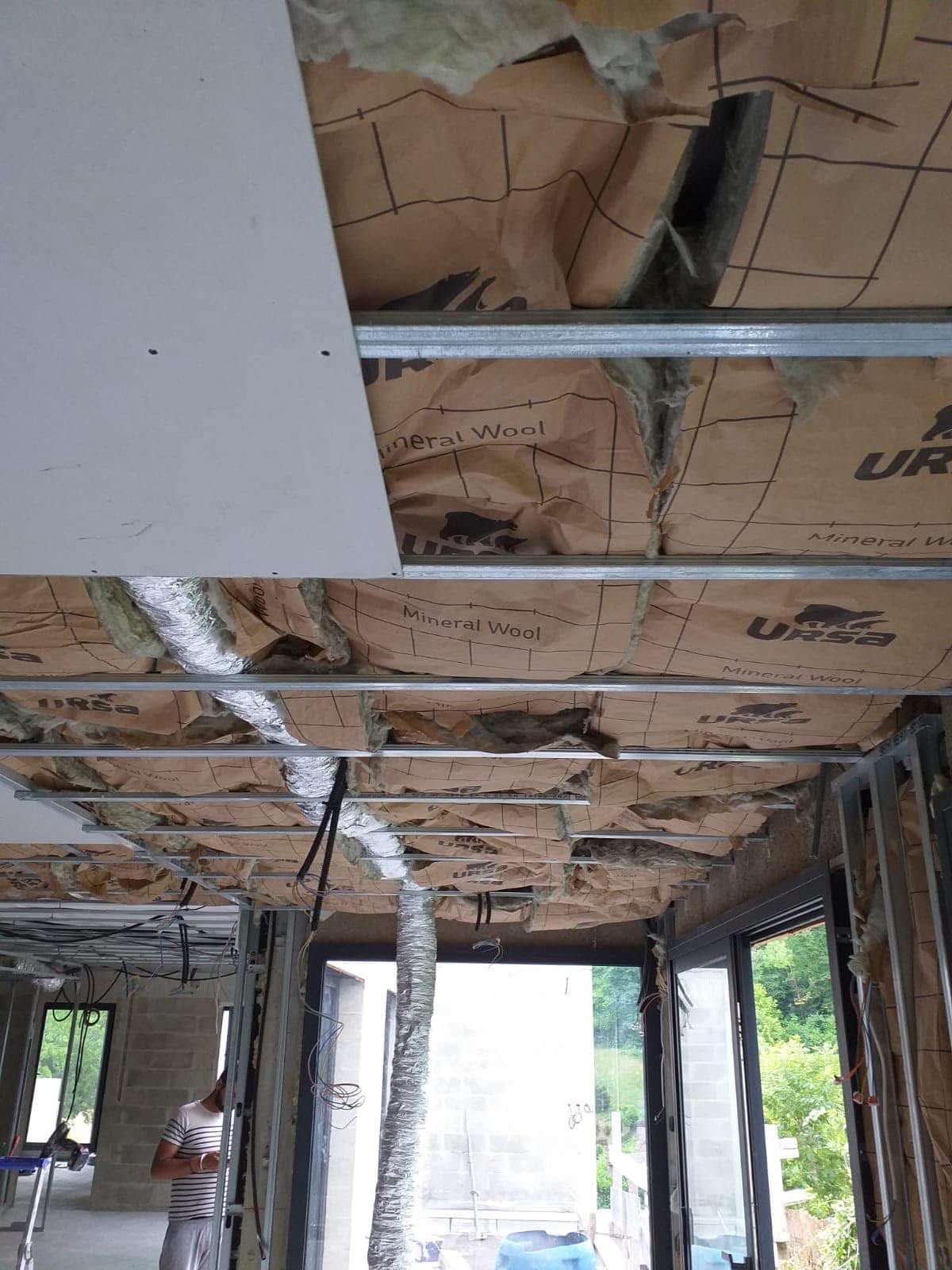 Isolation sous toiture/plafond