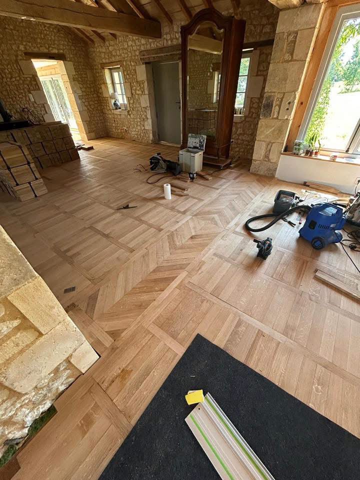 Parquet en pose et fini