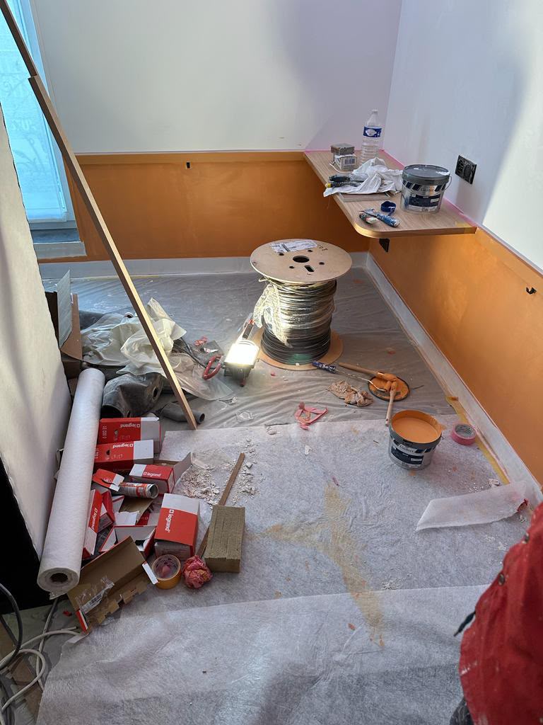 Préparation, peinture et finition des murs