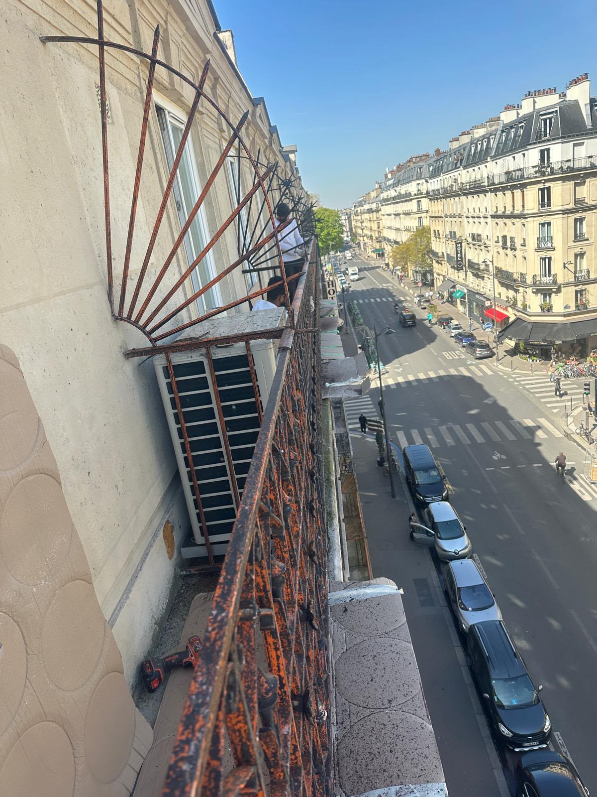 Décapage/rénovation de garde-corps