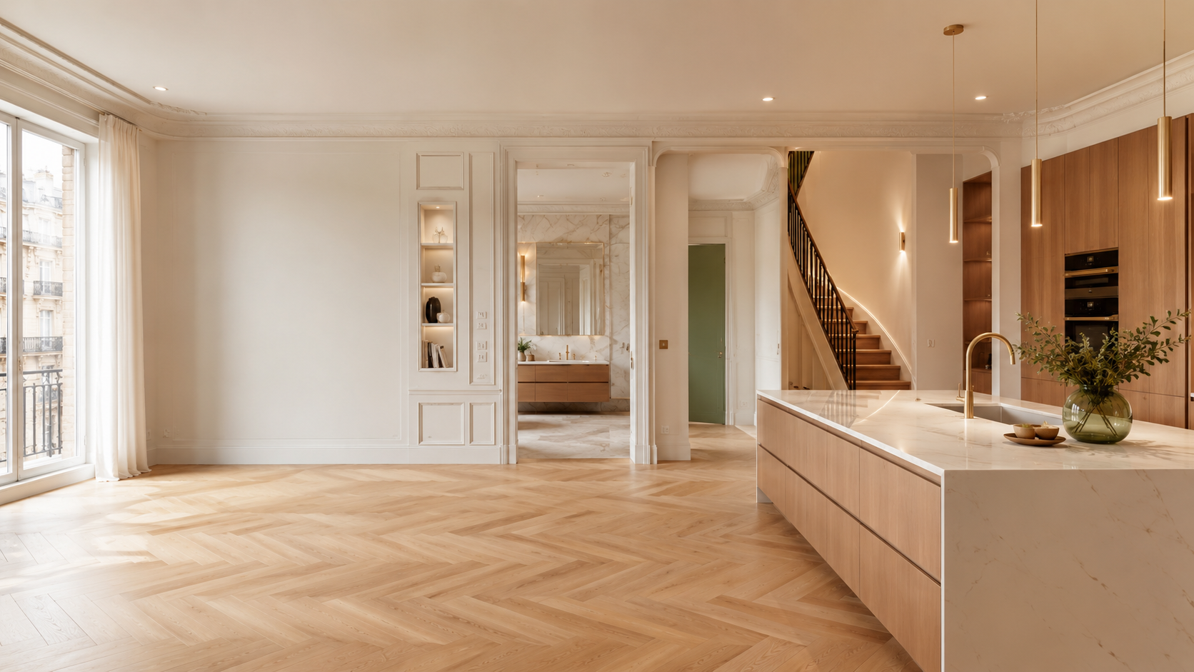Rénovation intérieure réalisée par GLOBAL CONSTRUCTION