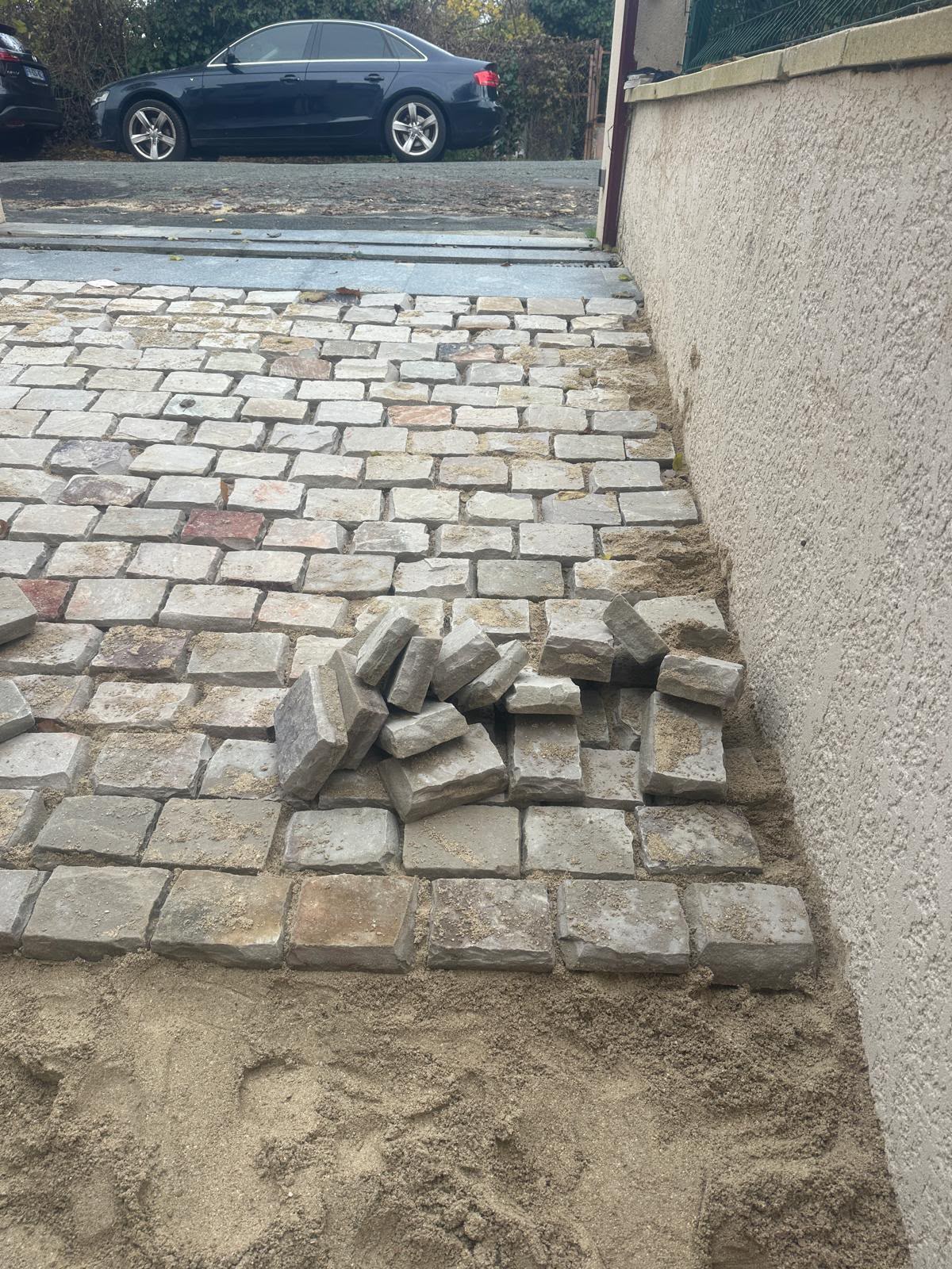 Création d’une allée carrossable en pavés à Vitry-sur-Seine
